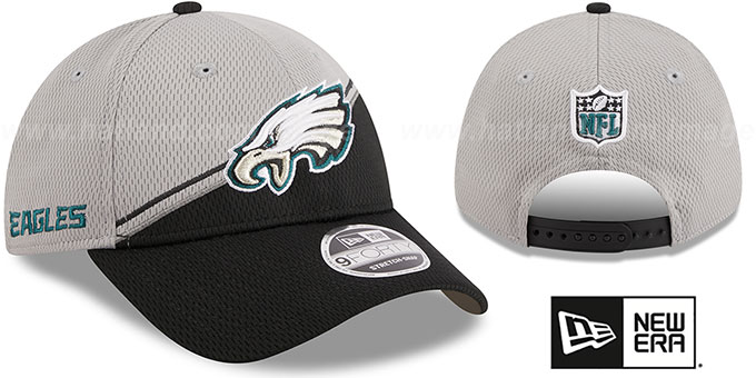 Eagles 'DASHMARK SIDELINE SNAPBACK' Grey-Black Hat by New Era