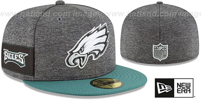 Eagles 'HOME ONFIELD STADIUM' Charcoal-Green Fitted Hat by New Era