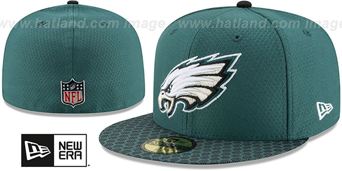 Philadelphia Eagles HONEYCOMB STADIUM Green Fitted Hat