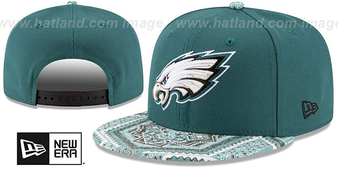 Eagles 'KALEIDOVIZE SNAPBACK' Green Hat by New Era