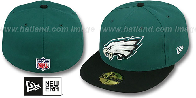 Eagles 'NFL STADIUM' Green-Black Fitted Hat by New Era