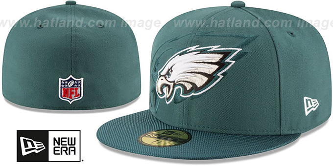 Eagles 'STADIUM SHADOW' Green Fitted Hat by New Era