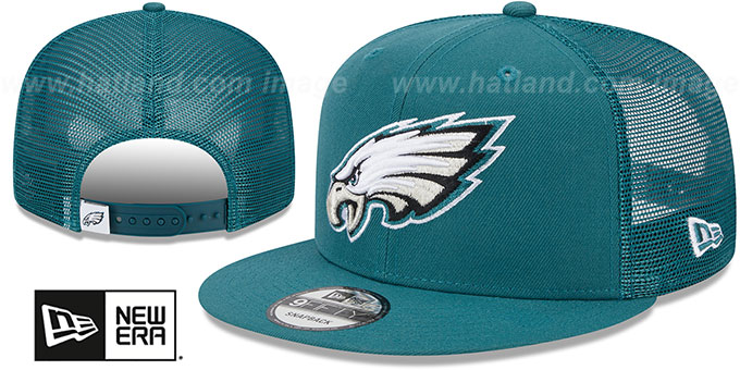 Eagles 'TEAM-BASIC TRUCKER SNAPBACK' Green Hat by New Era