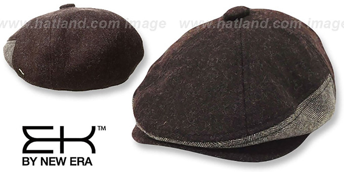 EK 'HERRING-HYBRID NEWSBOY' Brown Hat by New Era