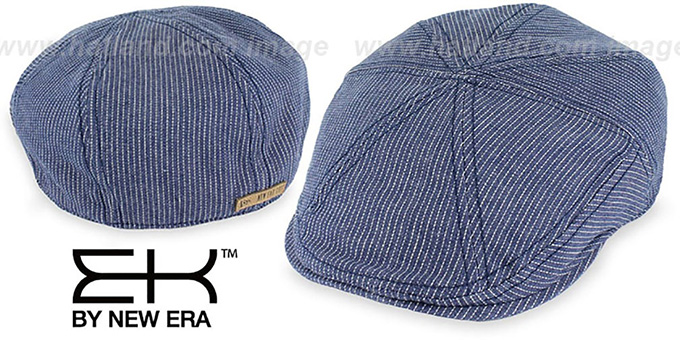 EK 'PINSTRIPE NEWSBOY' Denim Hat by New Era