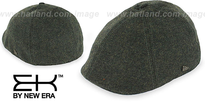 EK 'TWEED DUCKBILL' Olive Driver Hat by New Era