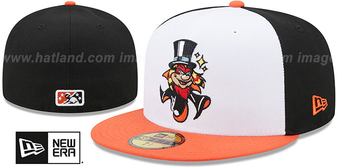 Empire 66ers 'MILB MARVEL DEFENDERS' White-Black-Orange Fitted Hat by New Era