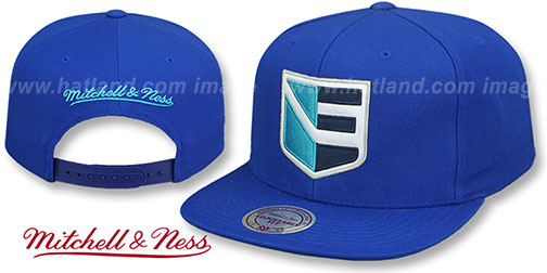 Europe 'WORLD CUP HOCKEY SNAPBACK' Royal Hat by Mitchell and Ness