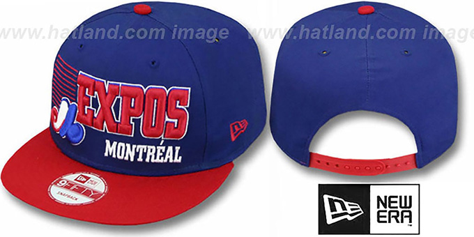 Expos '2T COOP BORDERLINE SNAPBACK' Royal-Red Hat by New Era