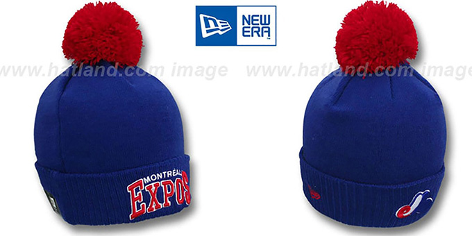 Expos COOP 'ARCHED-RIBBED' Royal Knit Beanie Hat by New Era