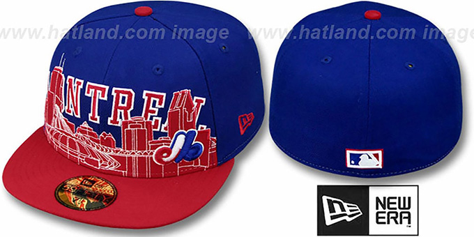 Expos COOP 'CITY-LINE' Royal-Red Fitted Hat by New Era