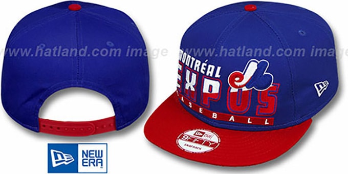 Expos COOP 'SLICE-N-DICE SNAPBACK' Royal-Red Hat by New Era