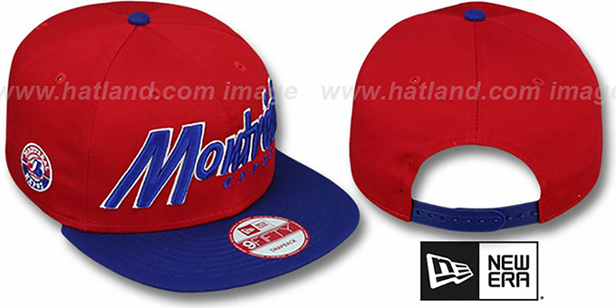 Expos COOP 'SNAP-IT-BACK SNAPBACK' Red-Royal Hat by New Era