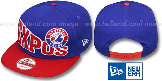 Expos COOP 'STOKED SNAPBACK' Royal-Red Hat by New Era