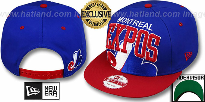 Expos COOP 'SUPER-LOGO ARCH SNAPBACK' Royal-Red Hat by New Era