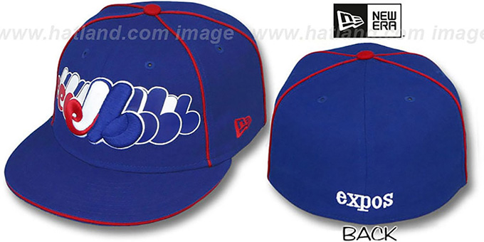 Expos 'SEVEN' Royal Fitted Hat by New Era