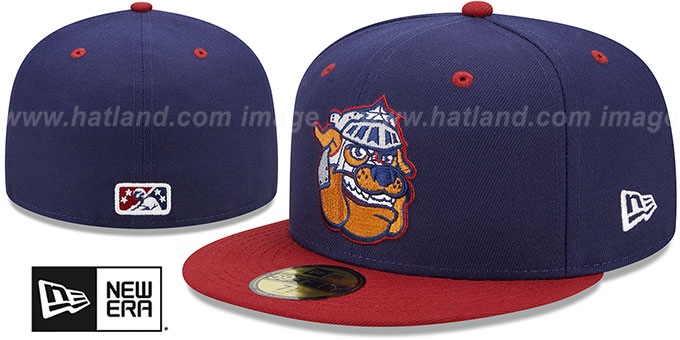 Express 'MILB MARVEL DEFENDERS' Navy-Burgundy Fitted Hat by New Era