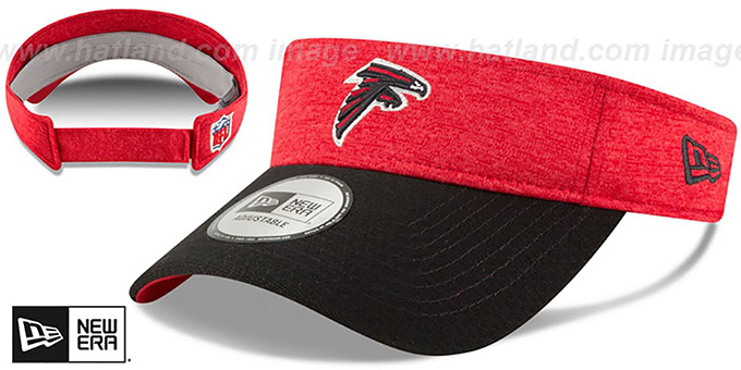 Falcons '18 NFL STADIUM' Red-Black Visor by New Era