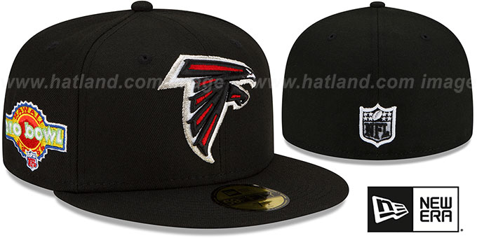 Falcons 1994 'PRO BOWL SIDE-PATCH' Black Fitted Hat by New Era