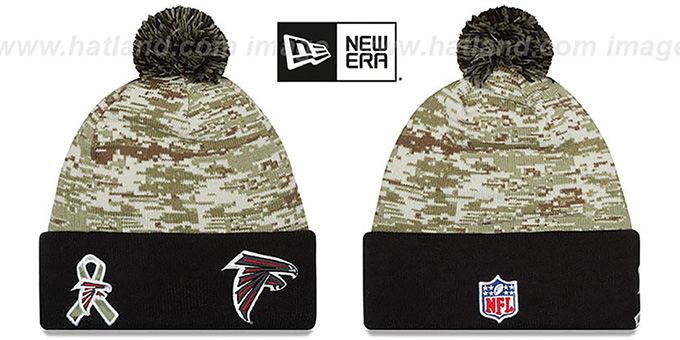 Atlanta Falcons 2015 SALUTE-TO-SERVICE Knit Beanie Hat