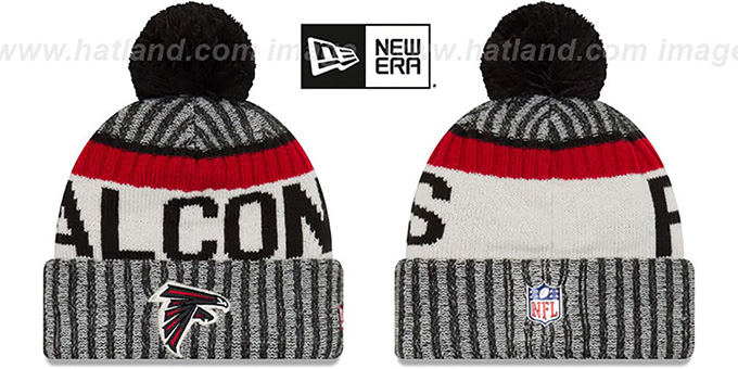 Falcons '2017 STADIUM BEANIE' Black Knit Hat by New Era