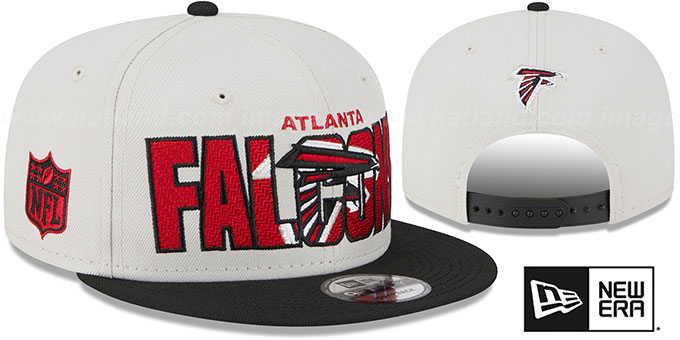 Falcons 2023 'NFL DRAFT SNAPBACK' Stone-Black Hat by New Era