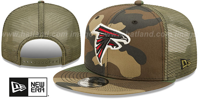 Falcons 'ARMY CAMO TRUCKER' Hat by New Era