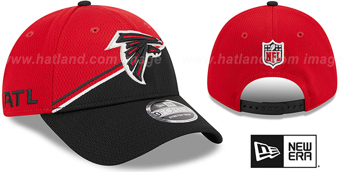 Falcons 'DASHMARK SIDELINE SNAPBACK' Red-Black Hat by New Era