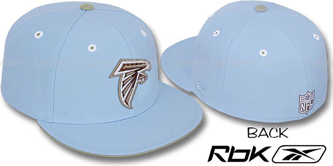 Falcons 'KOLORS' Light Blue Fitted Hat by Reebok