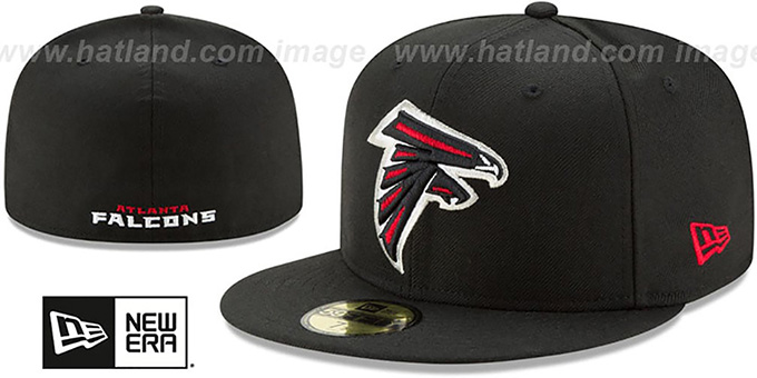 Falcons 'NFL TEAM-BASIC' Black Fitted Hat by New Era