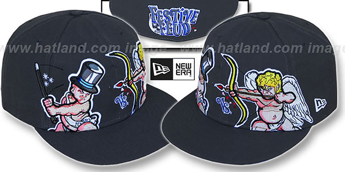 Festive Feud 'BABY NEW YEAR vs CUPID' Grey Fitted Hat by New Era