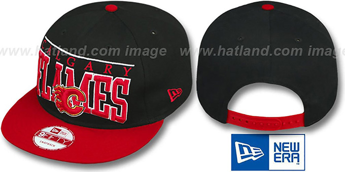 Flames 'LE-ARCH SNAPBACK' Black-Red Hat by New Era