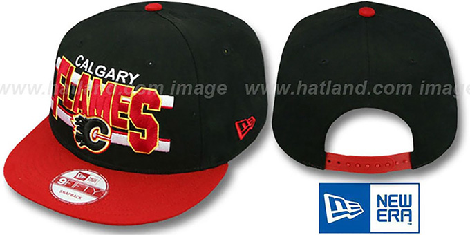 Flames 'WORDSTRIPE SNAPBACK' Black-Red Hat by New Era