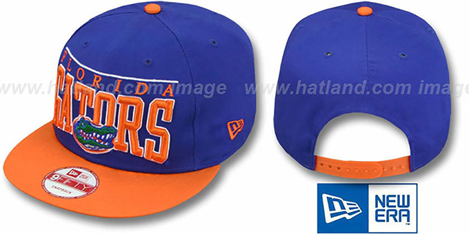 Florida 'LE-ARCH SNAPBACK' Royal-Orange Hat by New Era