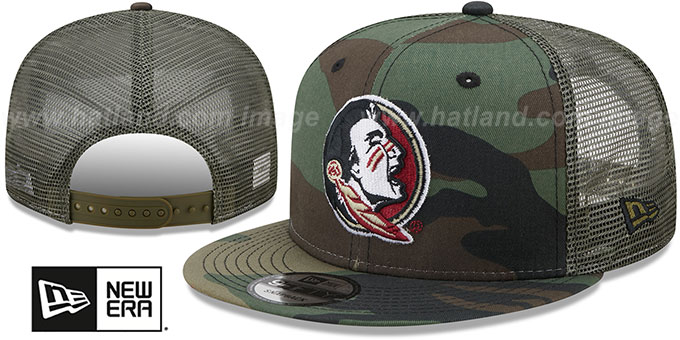 Florida State 'ARMY CAMO TRUCKER' Hat by New Era