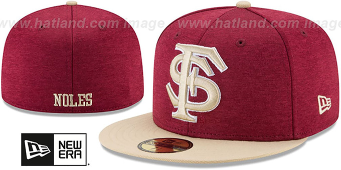 Florida State 'HEATHER-HUGE' Burgundy-Gold Fitted Hat by New Era