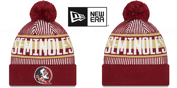 Florida State 'STRIPED' Knit Beanie Hat by New Era