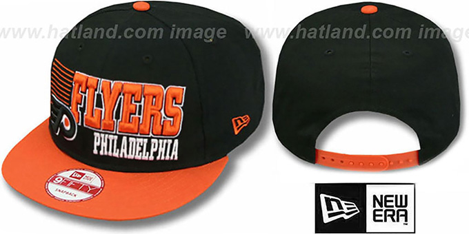 Flyers '2T BORDERLINE SNAPBACK' Black-Orange Hat by New Era