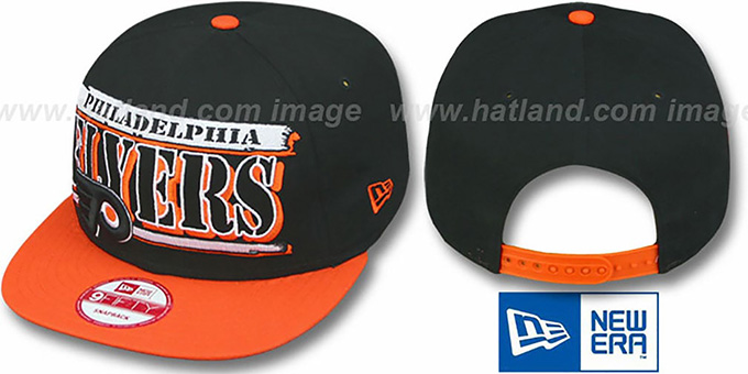 Flyers '2T STILL BREAKIN SNAPBACK' Black-Orange Hat by New Era