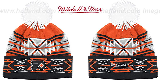 Flyers 'GEOTECH' Knit Beanie by Mitchell and Ness