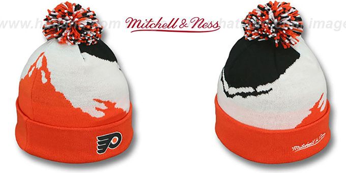 Flyers 'PAINTBRUSH BEANIE' by Mitchell and Ness