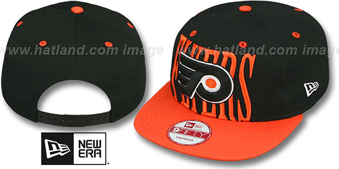 Flyers 'STEP-ABOVE SNAPBACK' Black-Orange Hat by New Era