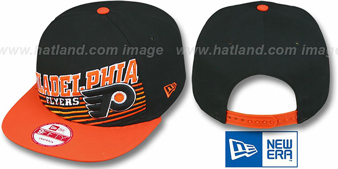 Flyers 'STILL ANGLIN SNAPBACK' Black-Orange Hat by New Era