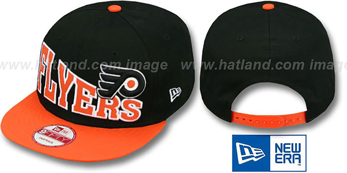 Flyers 'STOKED SNAPBACK' Black-Orange Hat by New Era