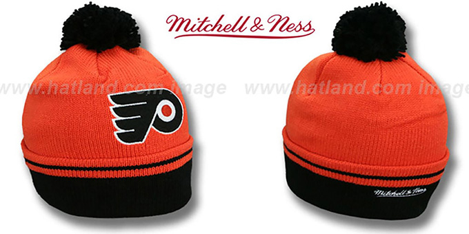 Flyers 'XL-LOGO BEANIE' Orange by Mitchell and Ness