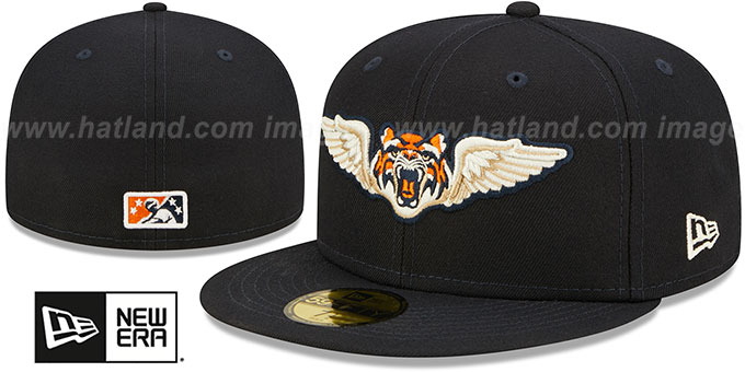 Flying Tigers 'MILB ONFIELD GAME' Navy Fitted Hat by New Era