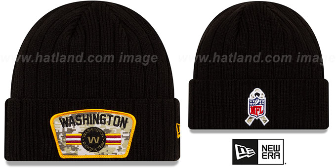 Football Team '2021 SALUTE-TO-SERVICE' Knit Beanie Hat by New Era