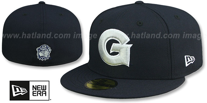 Georgetown 'NCAA TEAM-BASIC' Navy Fitted Hat by New Era