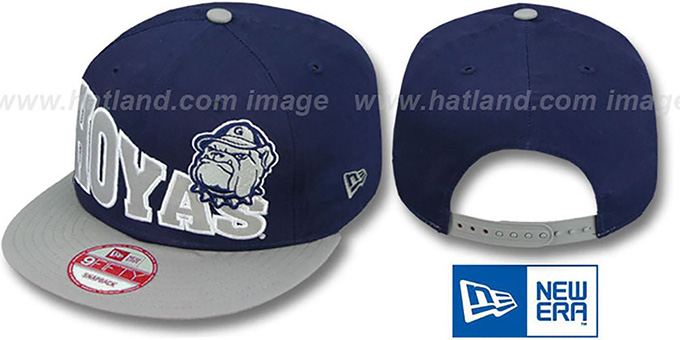 Georgetown 'STOKED SNAPBACK' Navy-Grey Hat by New Era