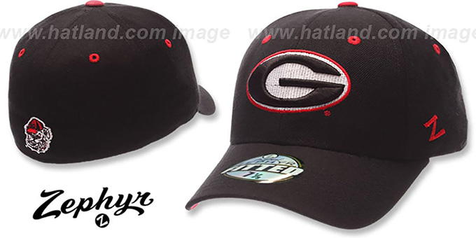 Georgia 'DH' Fitted Hat by ZEPHYR - black